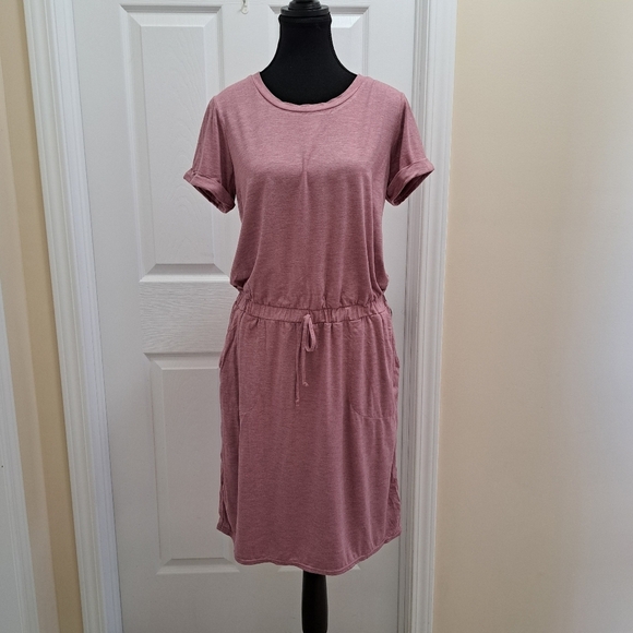 32 Degrees Cool Pink Casual Dress Women's Medium Stretch Dress - Picture 5 of 16